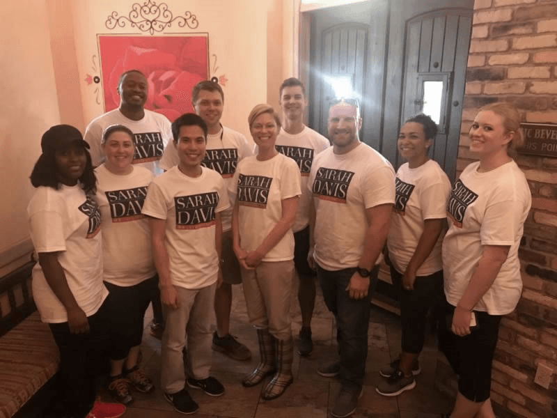 Block walking for a Texas House candidate